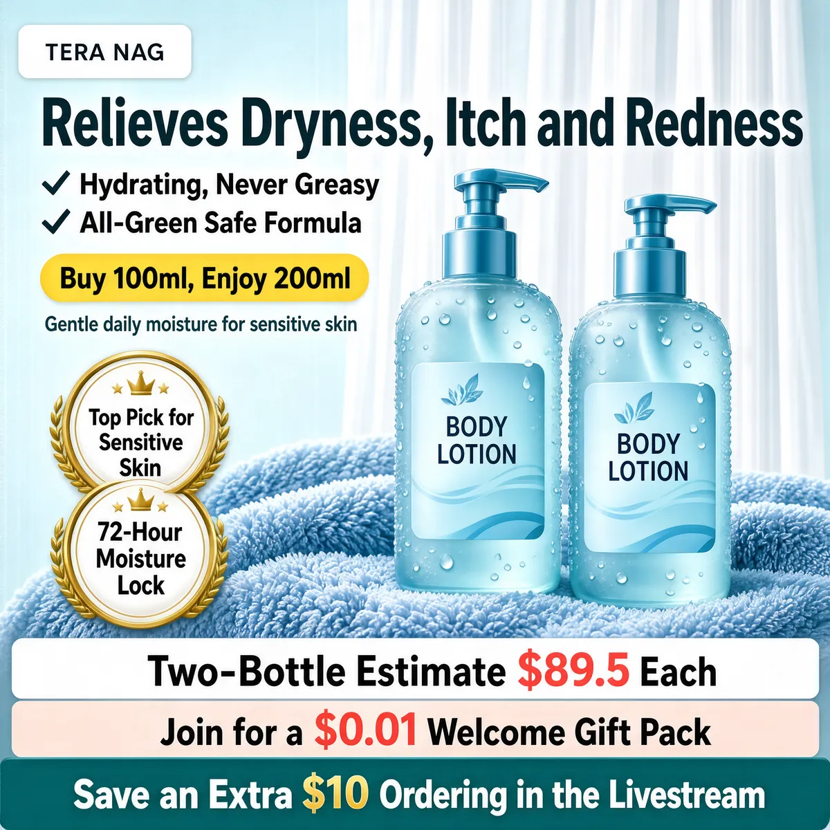 Soothing Skincare Lotion Two-Bottle Set