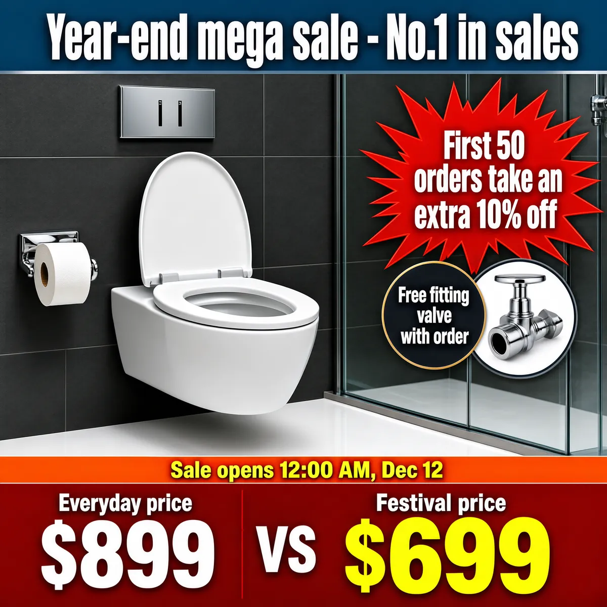 Year-End Mega Sale Bathroom Renovation Promo