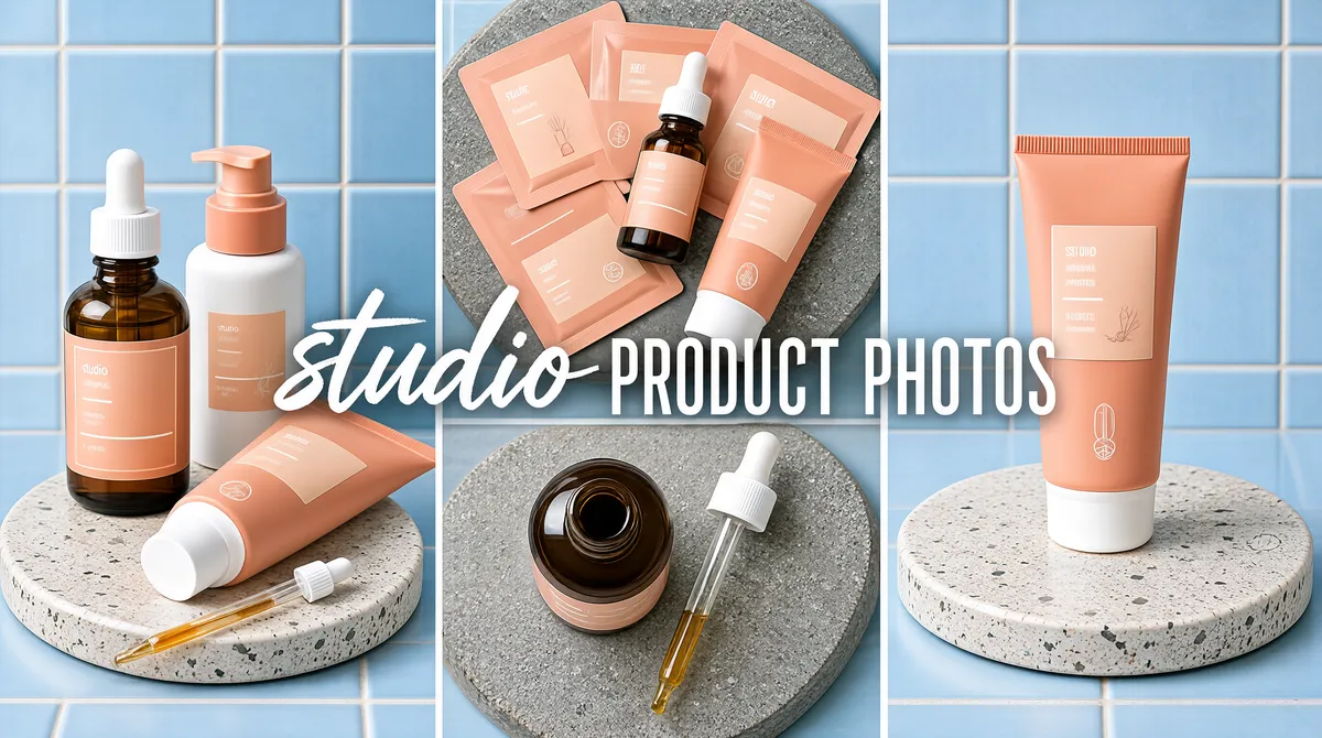 Soft Pastel Skincare Product Triptych Cover