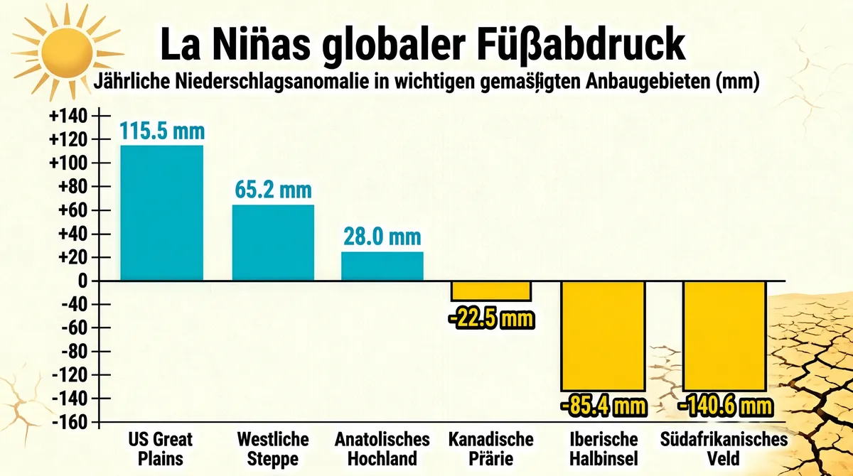 La Niñas Globaler Fußabdruck Infographic