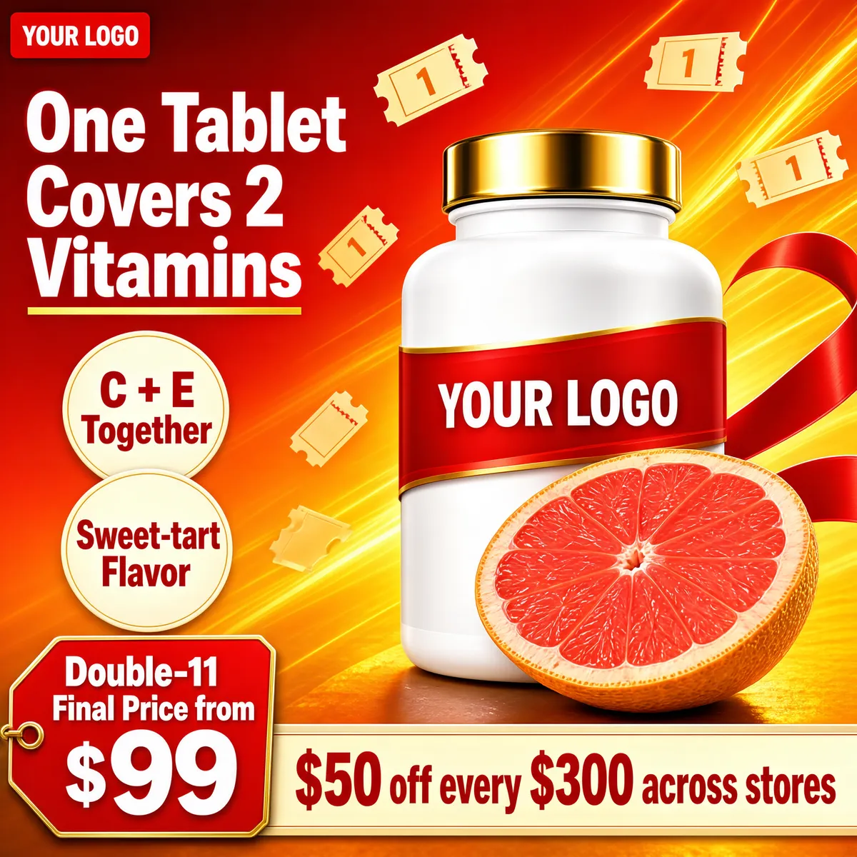 Double-11 Vitamin Supplement Promotion