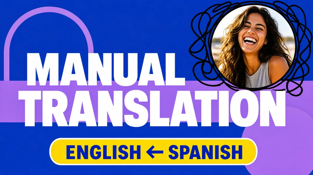 Manual Translation Gig Poster
