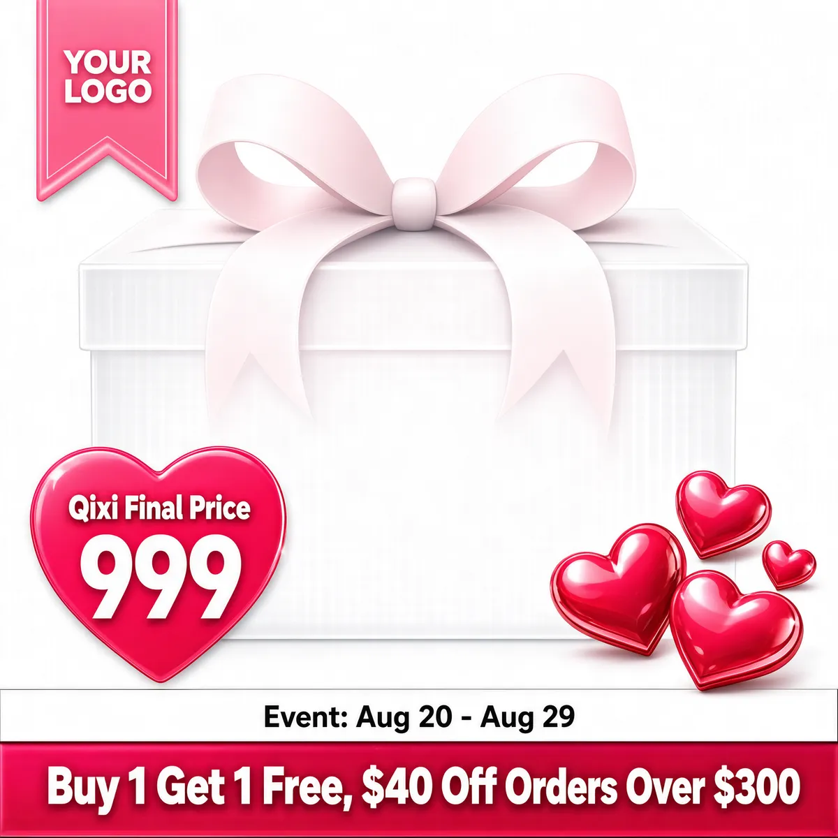 Qixi Valentine Gift Box Promo Template