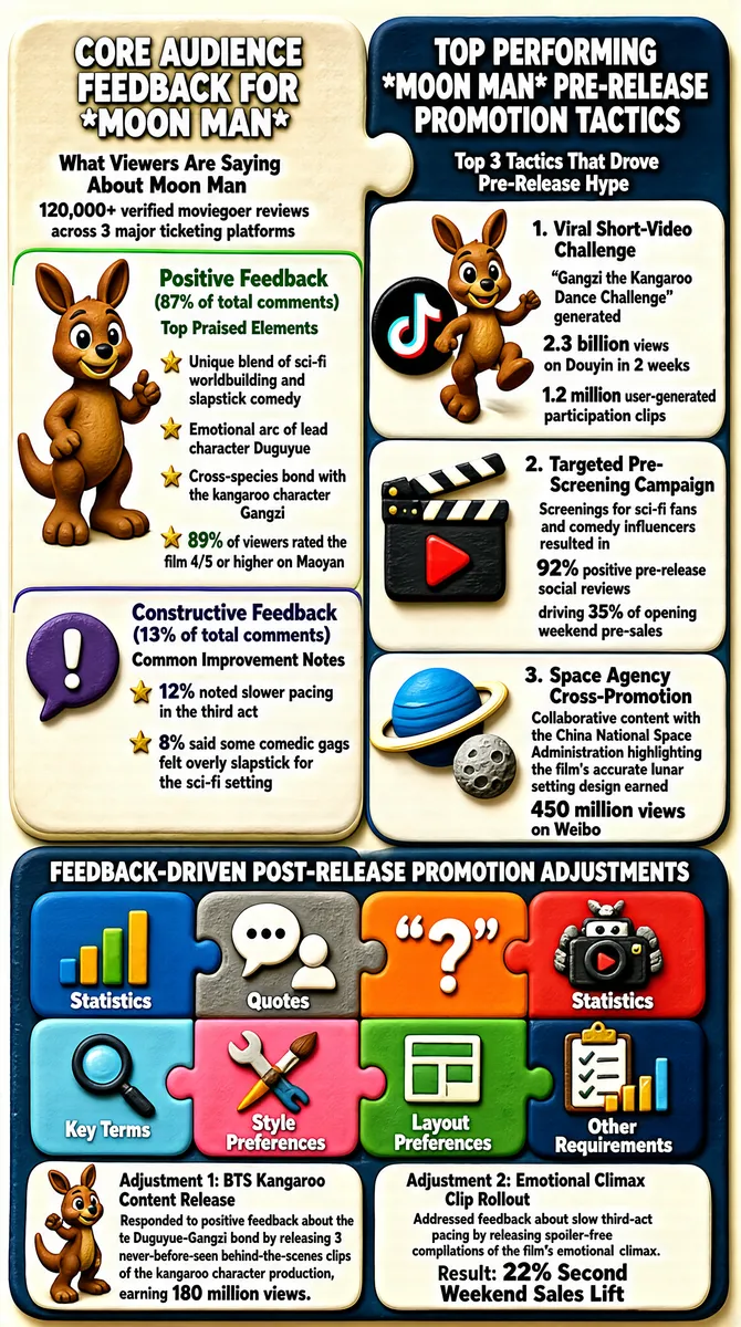 Moon Man Marketing Feedback Infographic