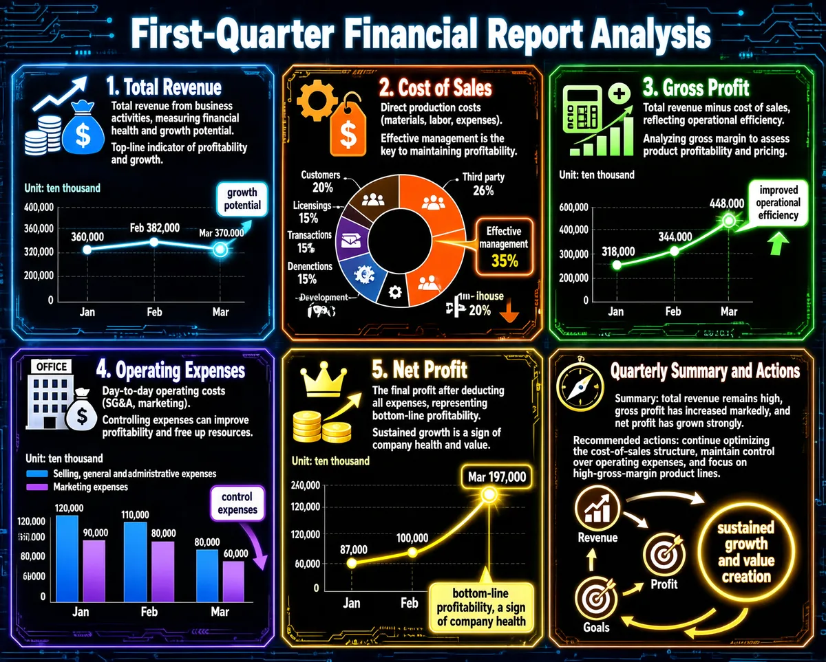 Q1 Financial Report Infographic