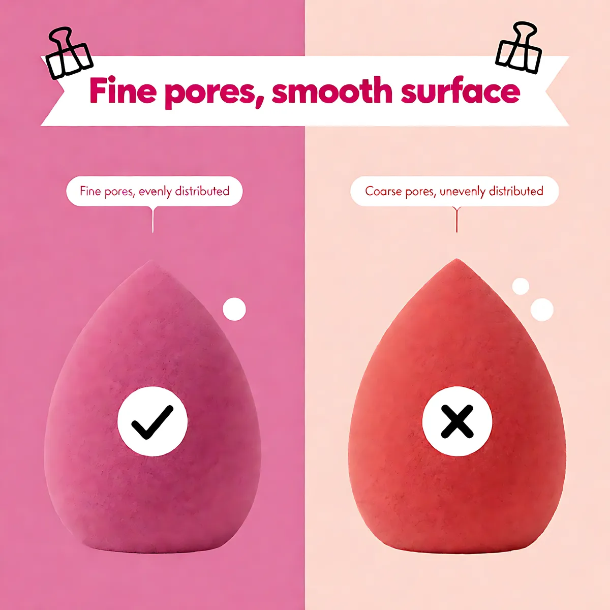 Beauty Sponge Quality Comparison Chart