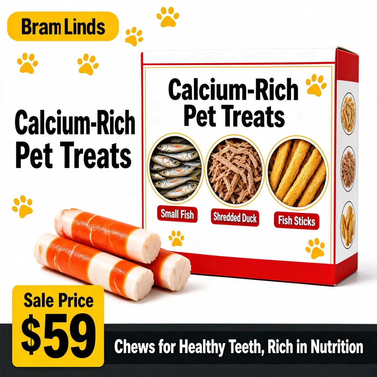 Calcium-Rich Pet Treats Product Showcase