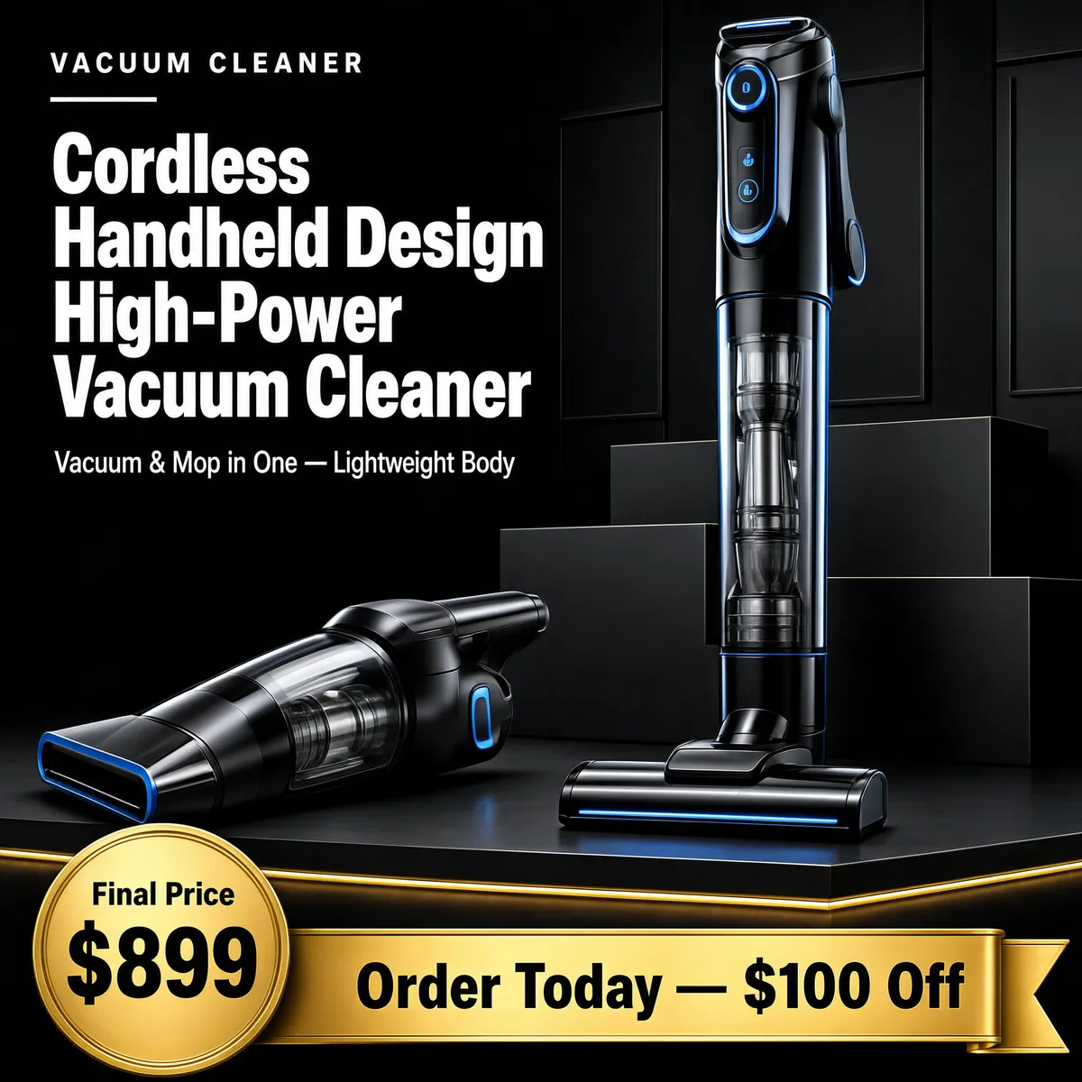 Premium Cordless Vacuum Cleaner Set