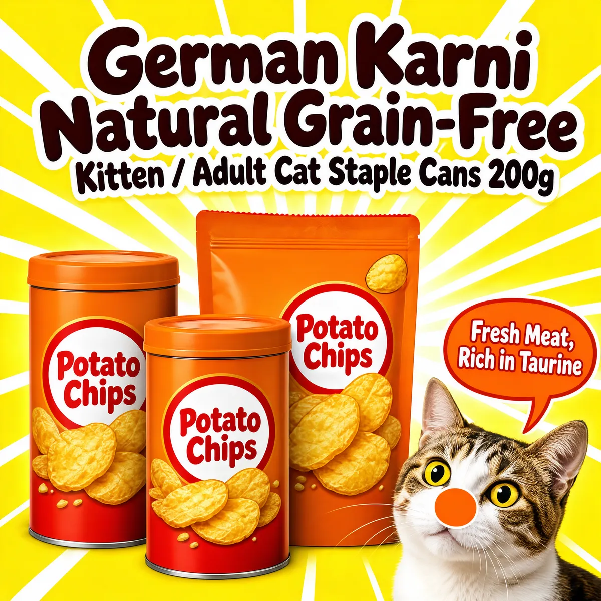 Kitten Adult Cat Staple Cans