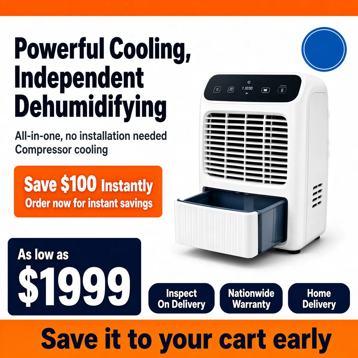 Portable Cooling & Dehumidifier Unit