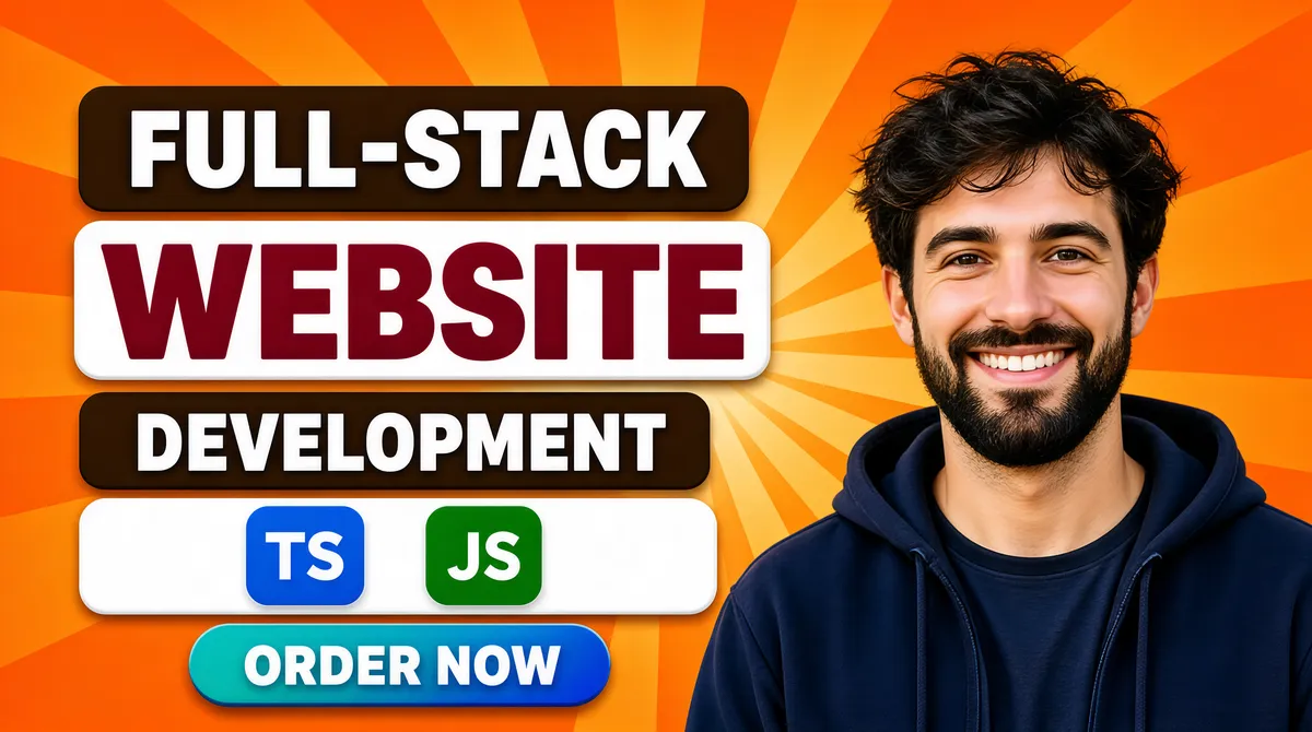 Full-Stack Web Development Fiverr Gig Cover