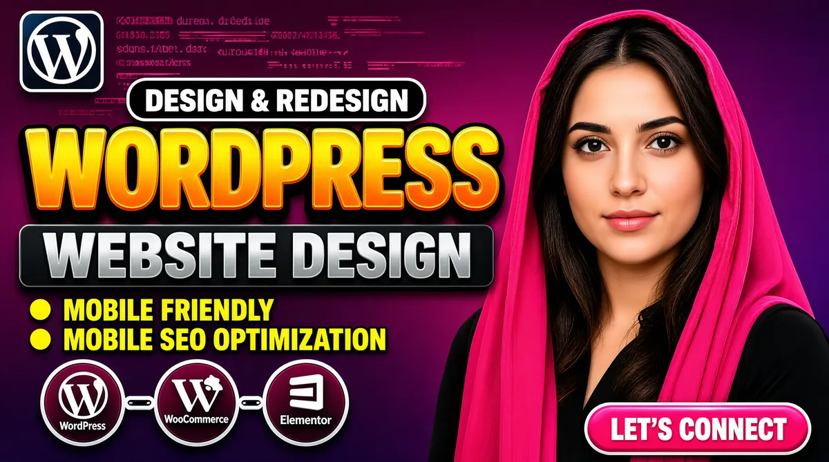 Bold WordPress Design Gig Banner