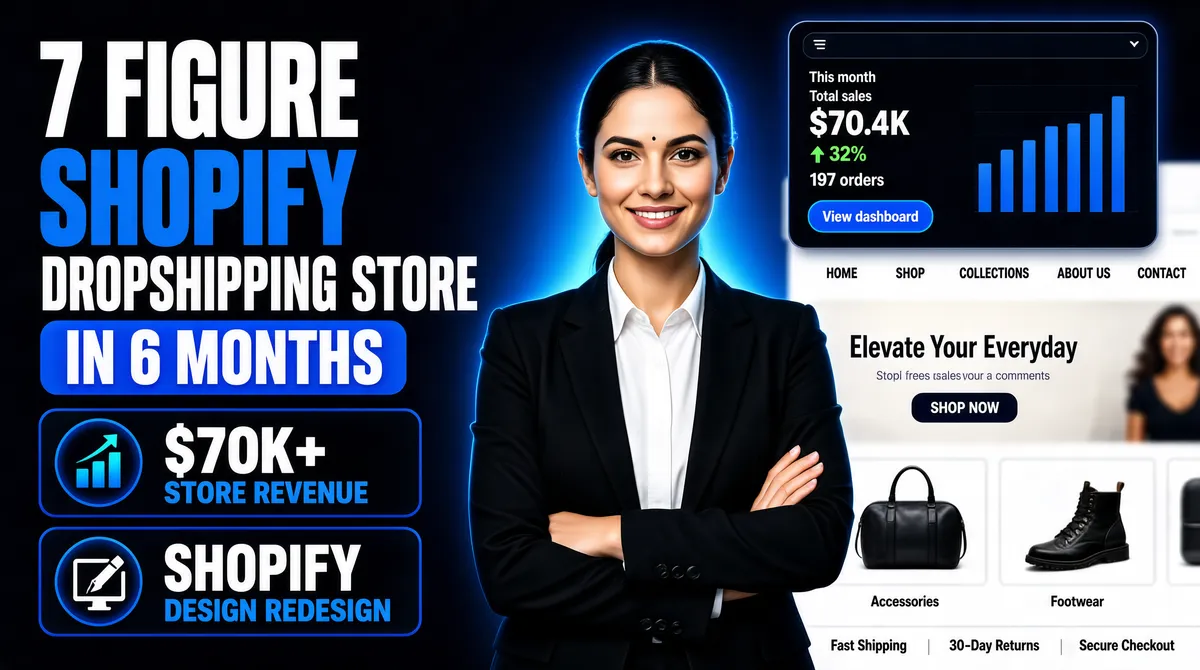 7 Figure Shopify Dropshipping Revenue Banner