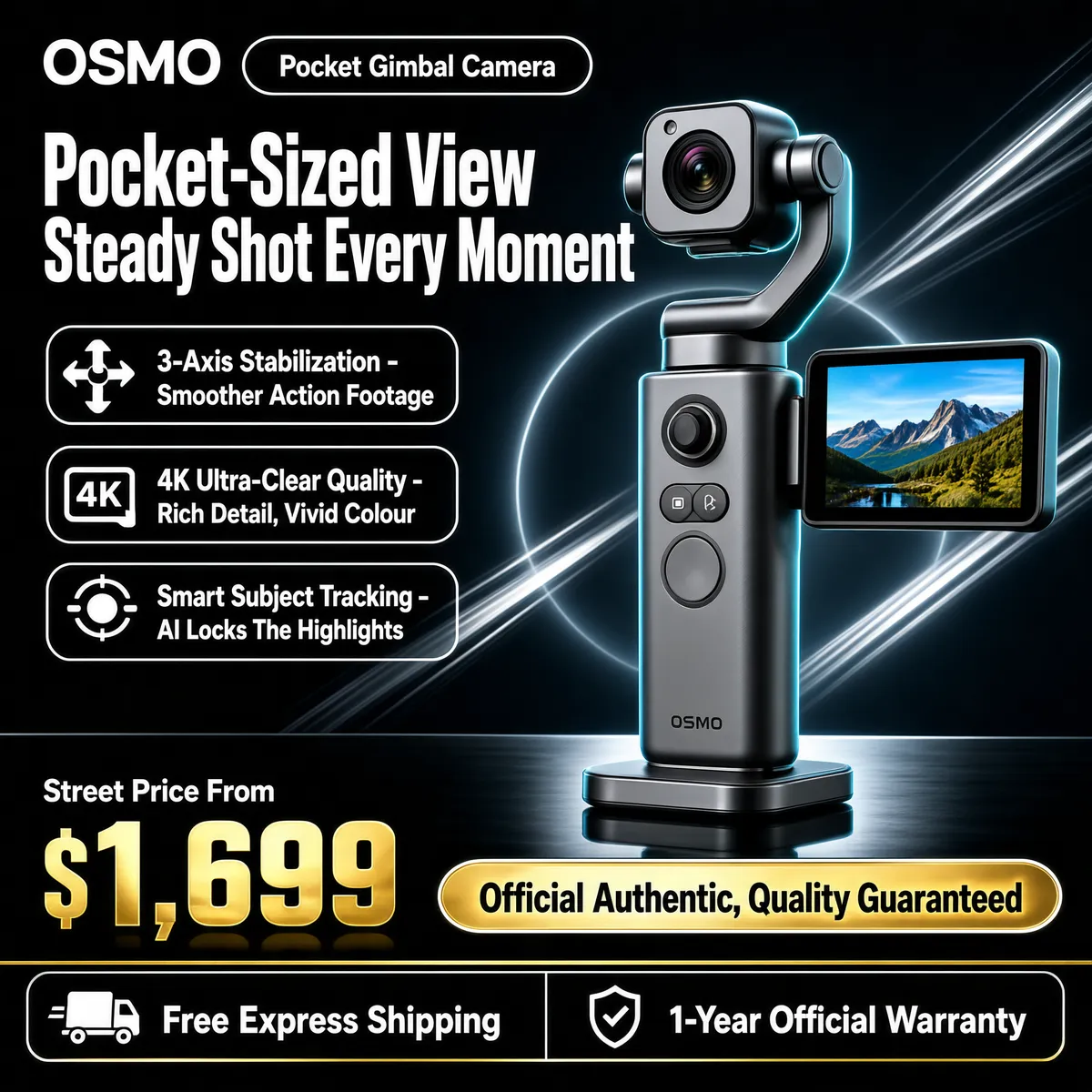 OSMO Pocket Gimbal Camera - Steady 4K Action