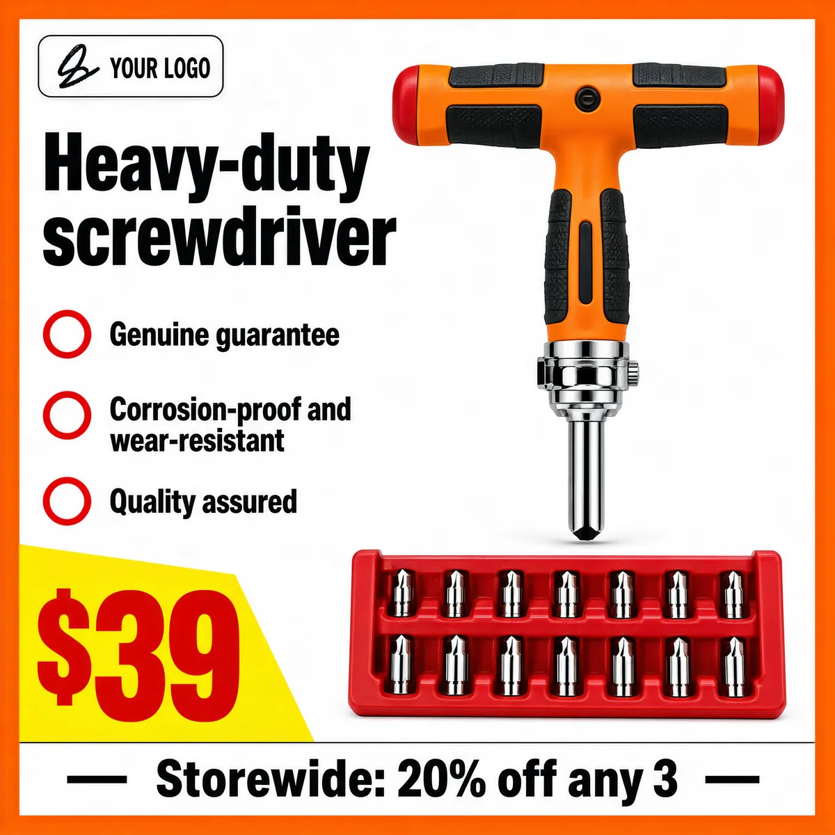 Heavy-Duty Screwdriver Tool Bundle Sale