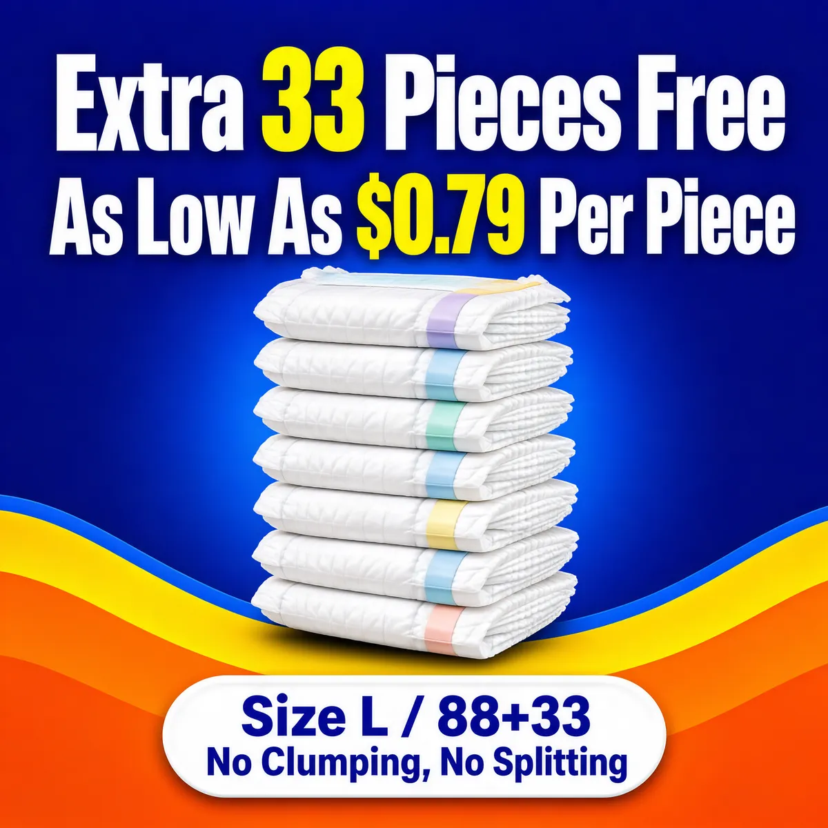 Extra 33 Pieces Free Diaper Promo