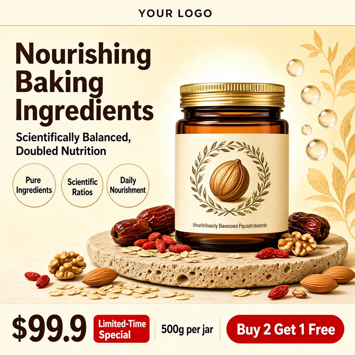 Nourishing Baking Ingredients — Scientifically Balanced Nutrition