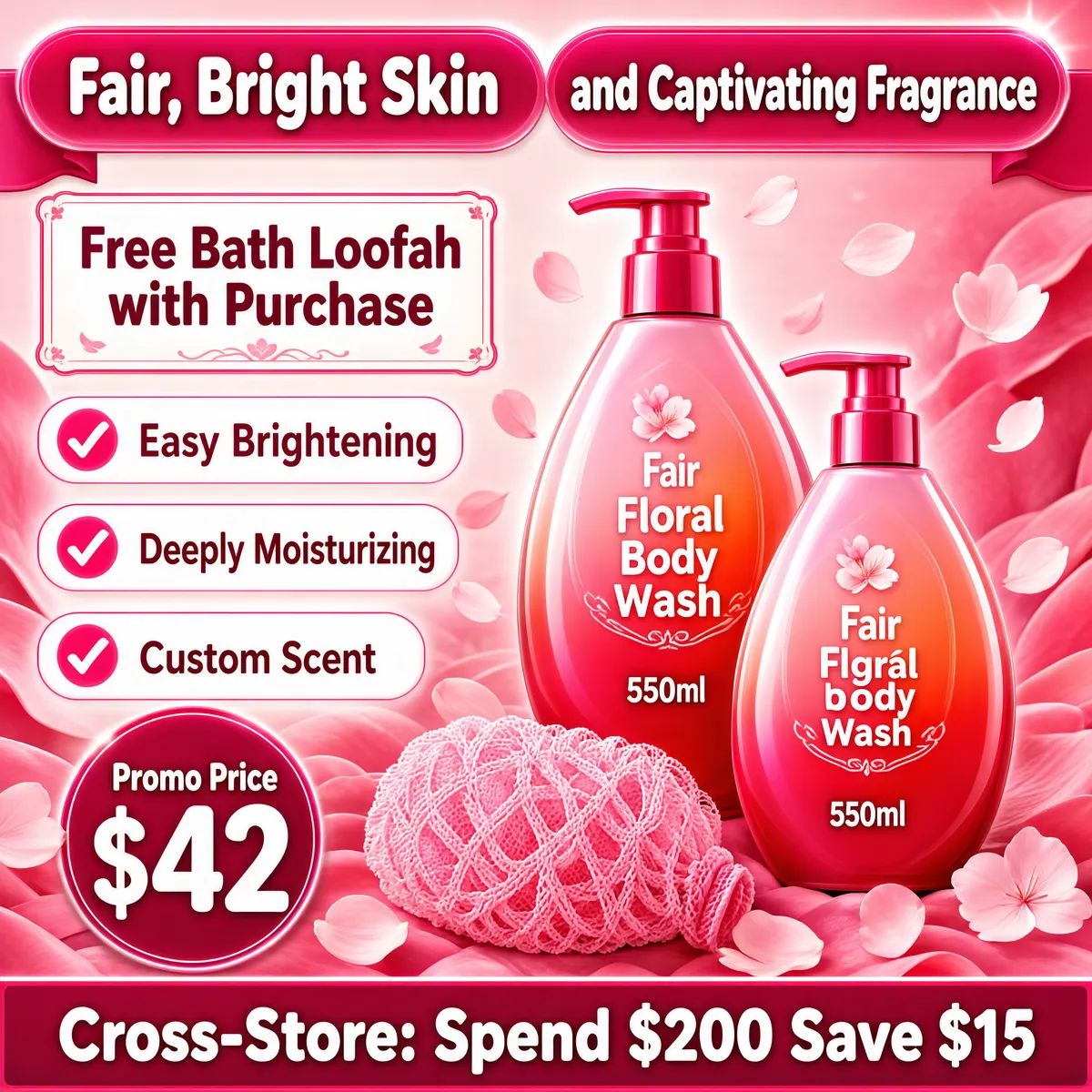 Fair Bright Skin & Captivating Fragrance Body Wash