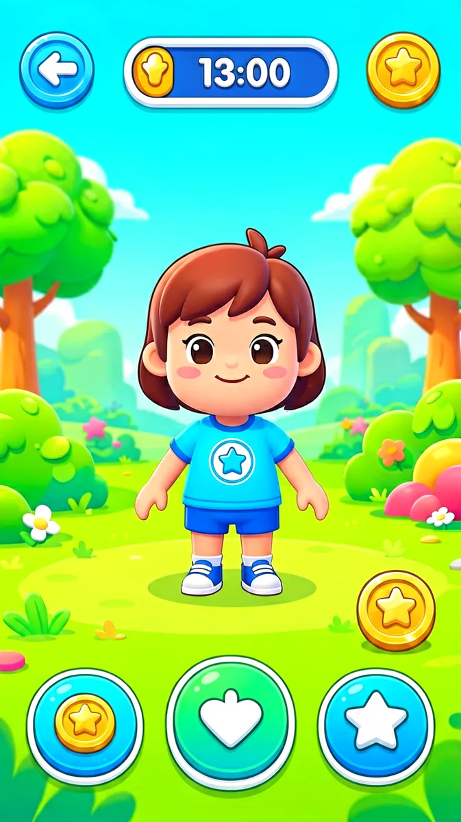 Colorful Mobile Game App Screenshot