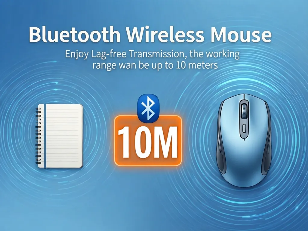 Bluetooth Wireless Mouse E-Commerce Poster