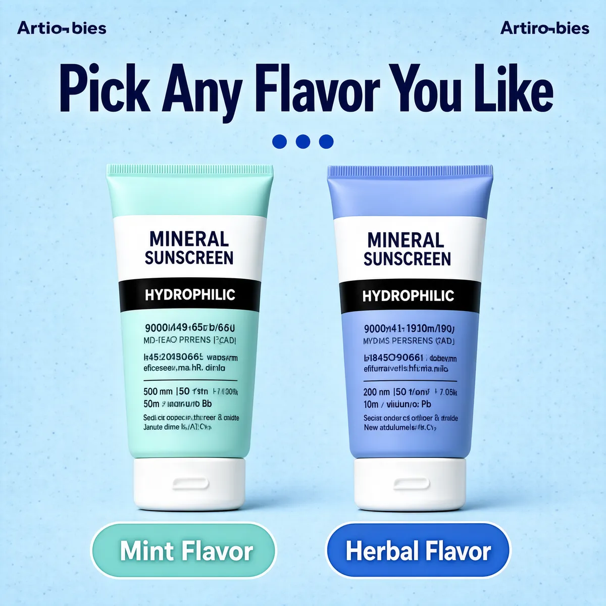 Two-Choice Mineral Sunscreen Tubes