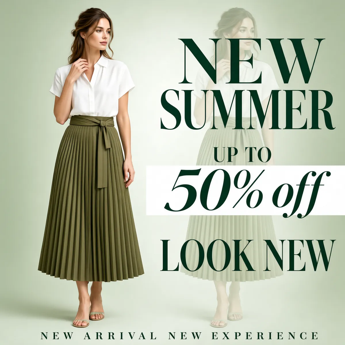 Elegant Summer Fashion Sale Editorial