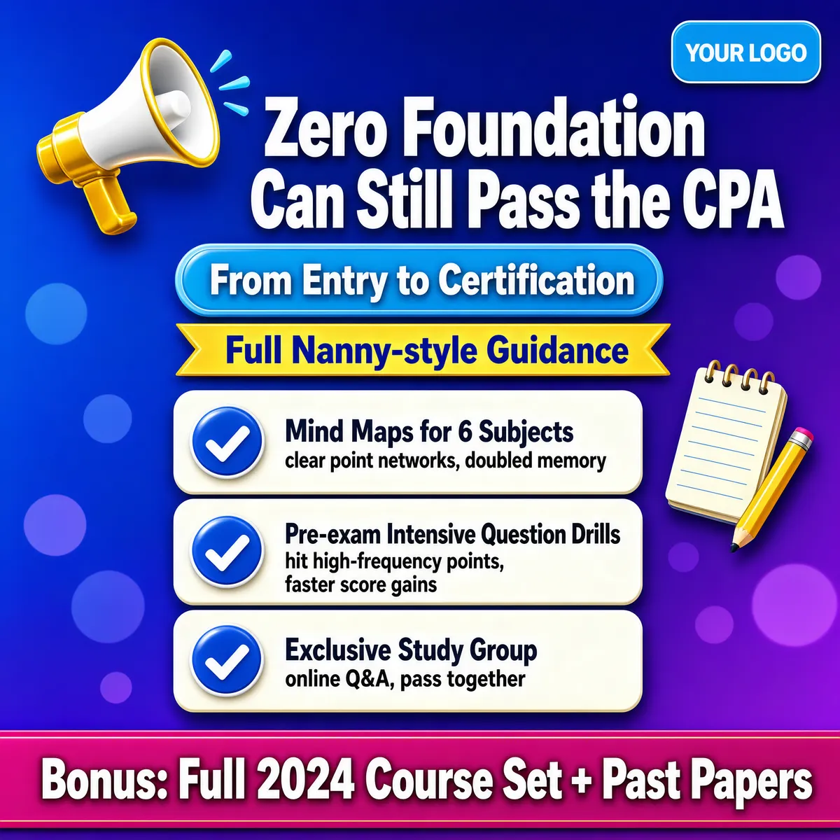 CPA Exam Prep Course Poster