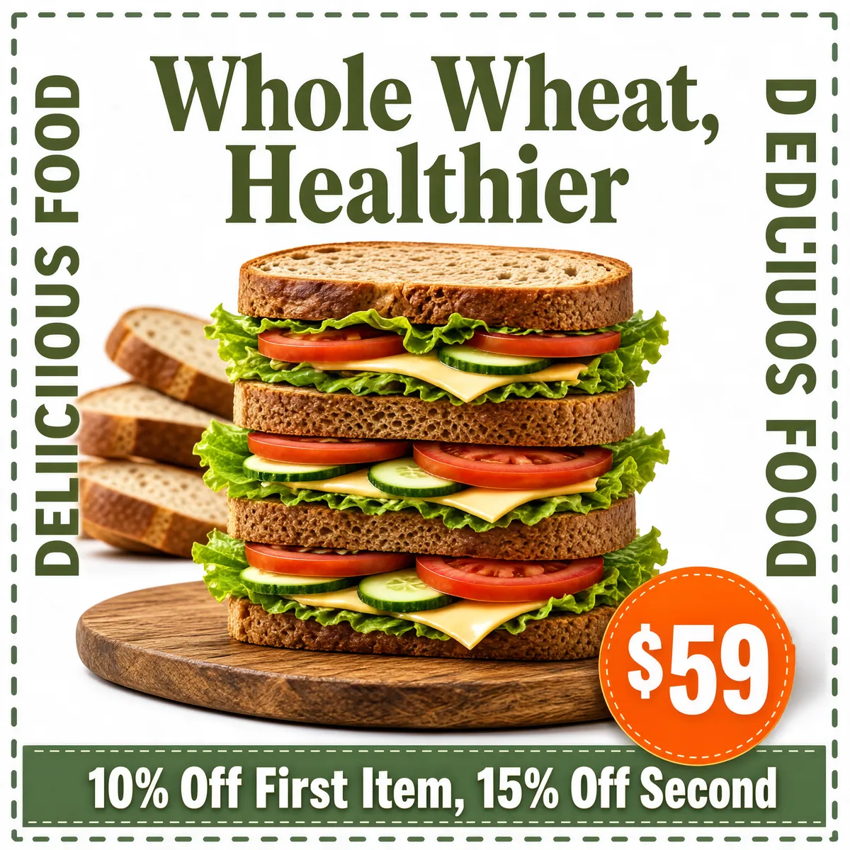 Whole Wheat Sandwich Bakery Promotion