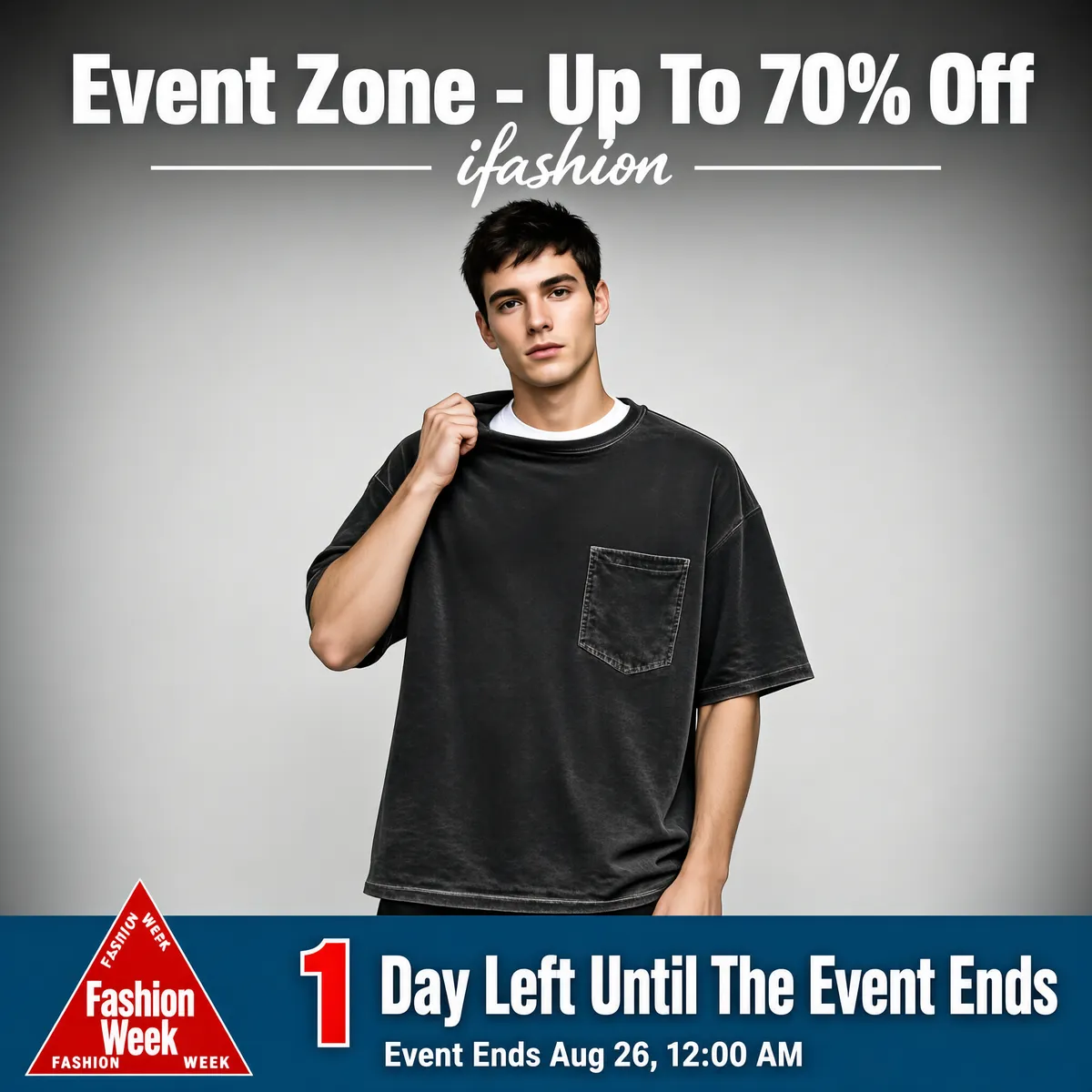 Fashion Week Flash Sale Countdown Poster
