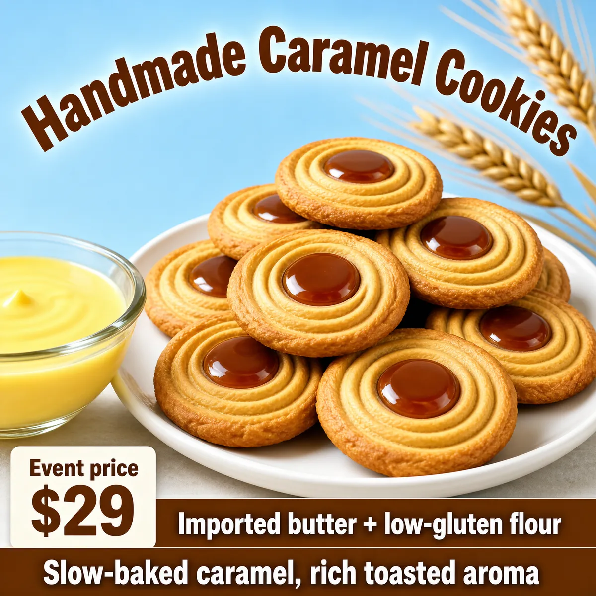 Golden Caramel Cookie Delight Display