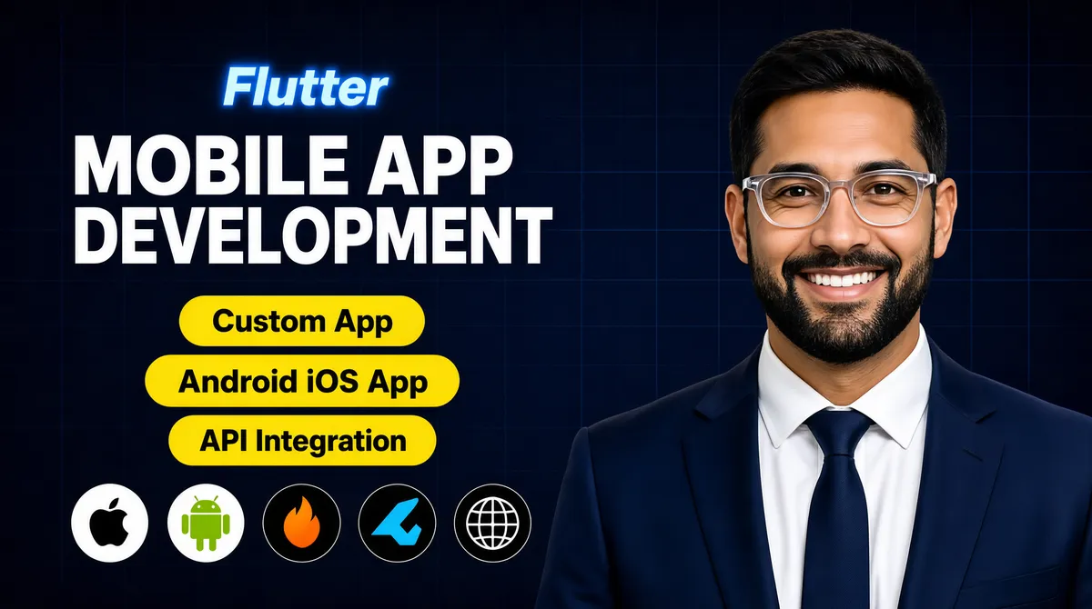Flutter Mobile App Development Gig Cover
