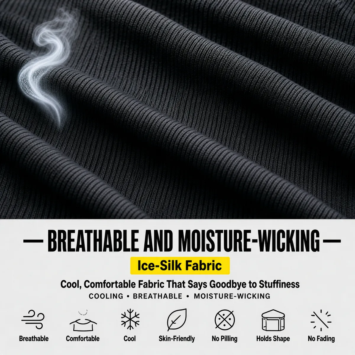 Ice-Silk Fabric Product Display
