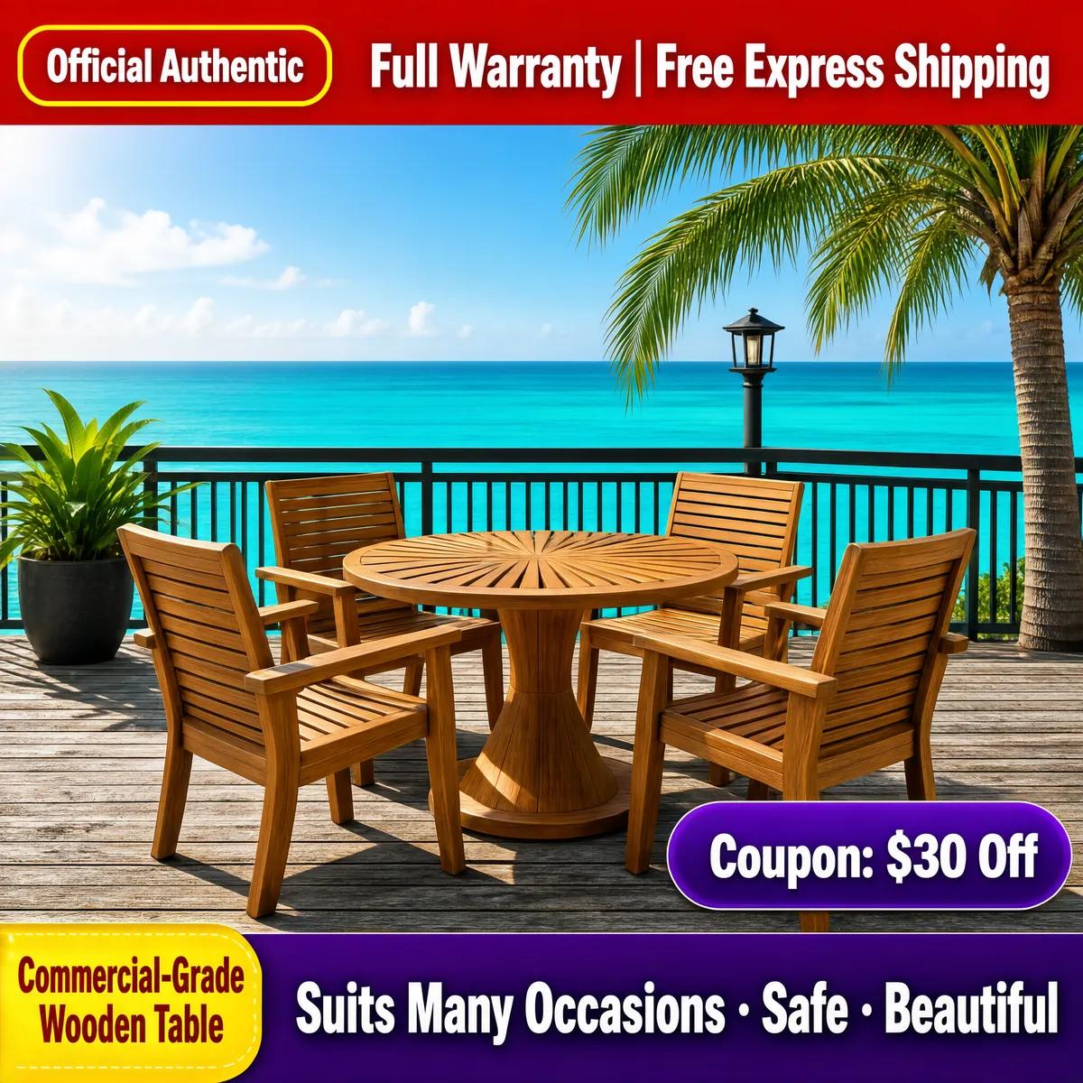 Tropical Resort Outdoor Furniture Set