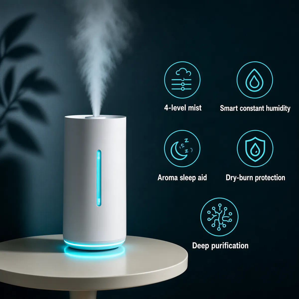 Moody Humidifier Product Photography