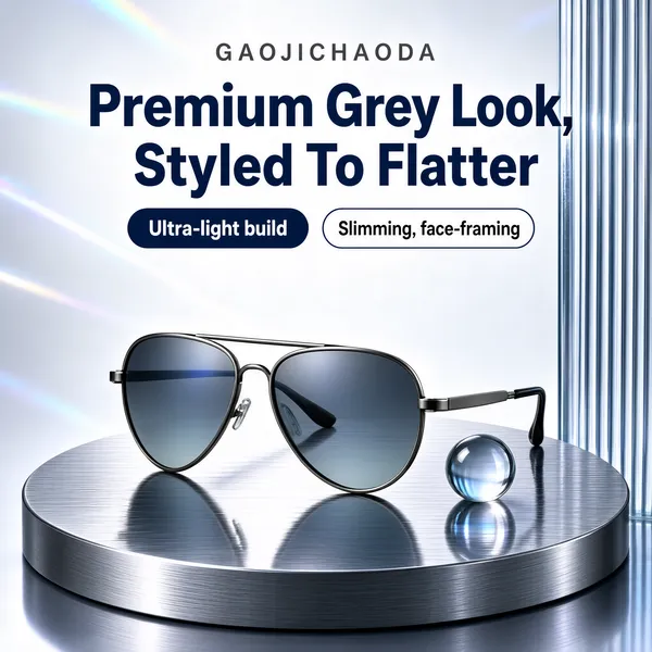 Premium Aviator Sunglasses Product Shot