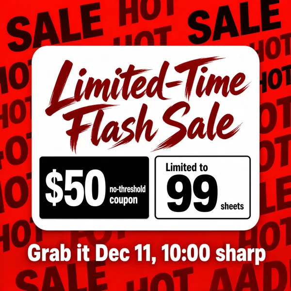 Loud Flash Sale Promotional Poster