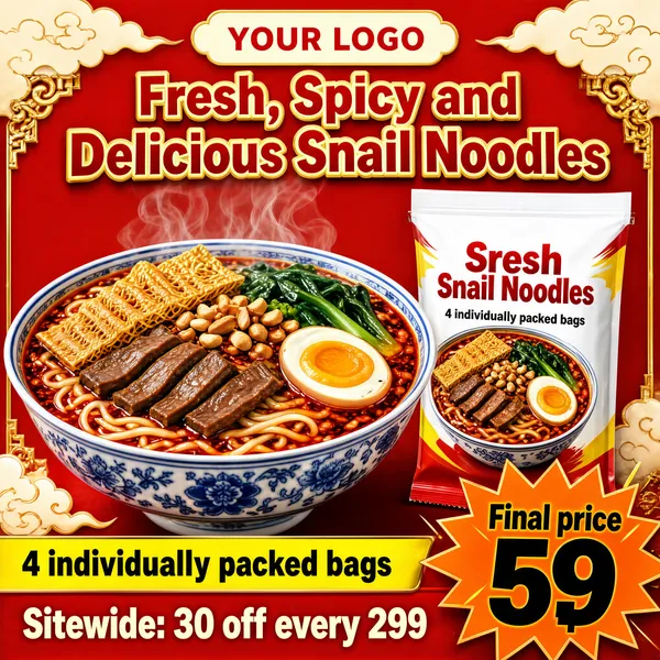 Spicy Snail Noodle Festive Food Promo
