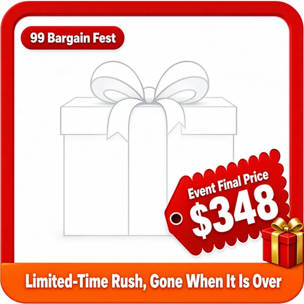 99 Bargain Fest Flash Sale Event Poster