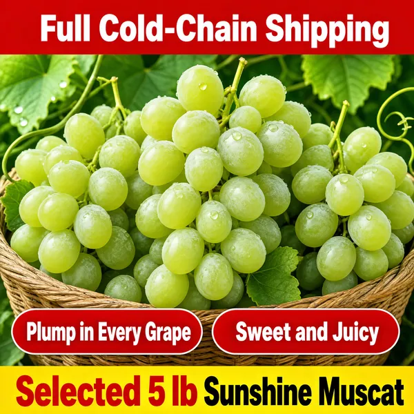 Fresh Shine Muscat Grapes E-Commerce Product Image