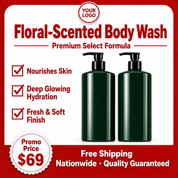 Floral Scented Body Wash Premium Formula