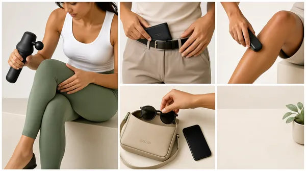 Active Wellness Lifestyle Gadget Collage