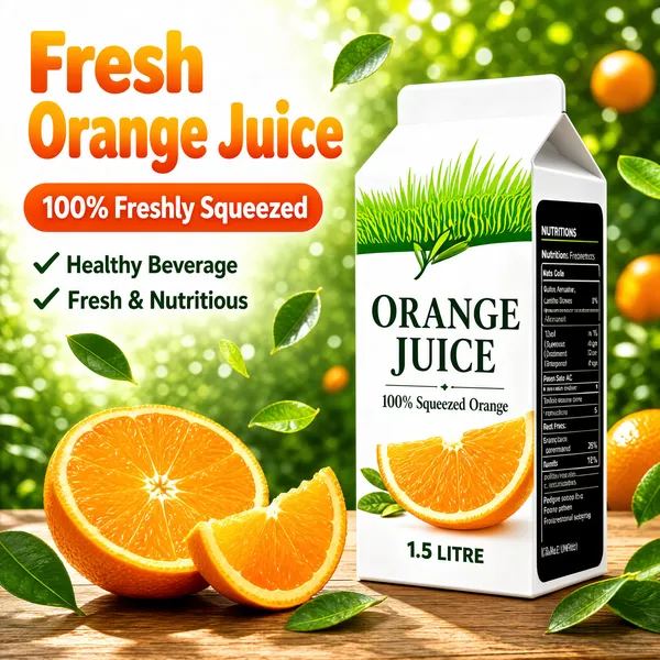Fresh Orange Juice Product Shot