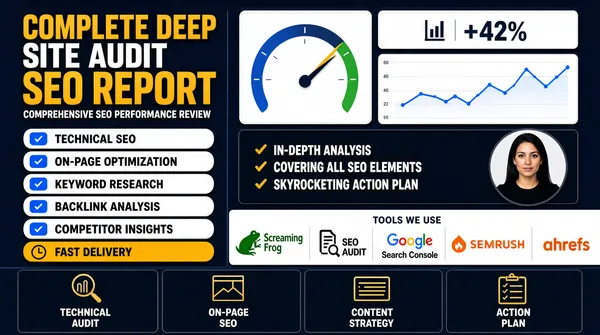 SEO Report Dashboard Gig Cover