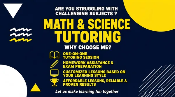Math & Science Tutoring Services Gig Cover