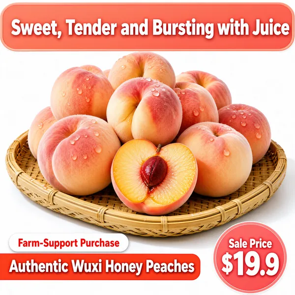 Fresh Wuxi Honey Peaches Farm Sale