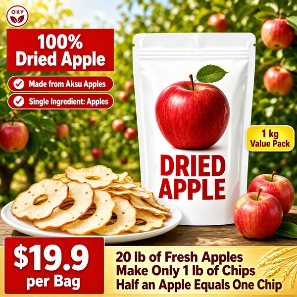 Dried Apple Chips Product Packaging