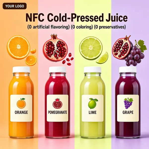 NFC Cold-Pressed Juice Four Flavor Lineup