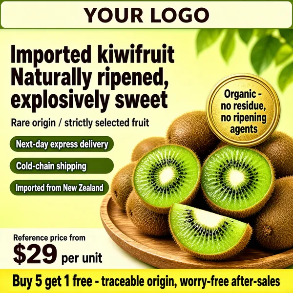 Fresh Imported Kiwifruit from New Zealand