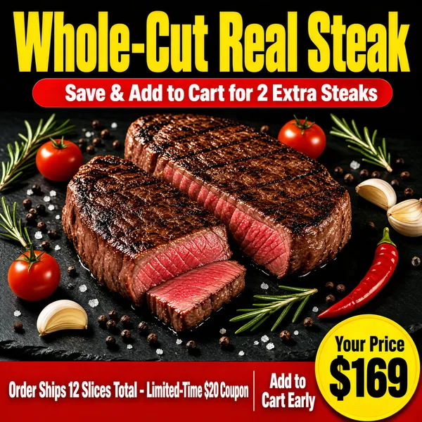 Whole-Cut Real Steak Deal