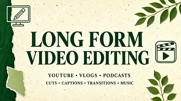 Long Form Video Editing Gig Cover